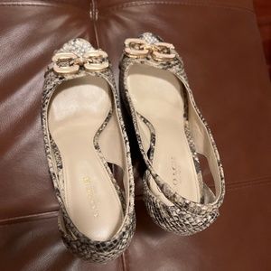 Coach Snake print wedge